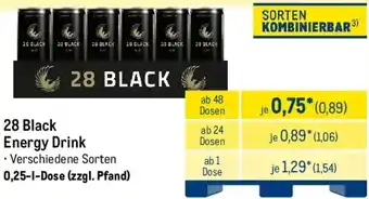 METRO 28 Black Energy Drink Angebot