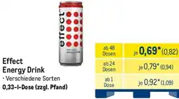 METRO Effect Energy Drink Angebot