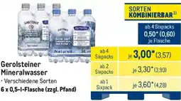 METRO Gerolsteiner Mineralwasser Angebot