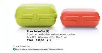 Tupperware Eco+ Twin-set Angebot