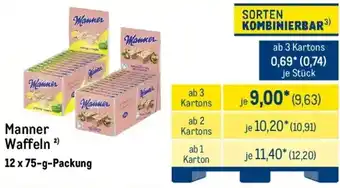 METRO Manner Waffeln Angebot