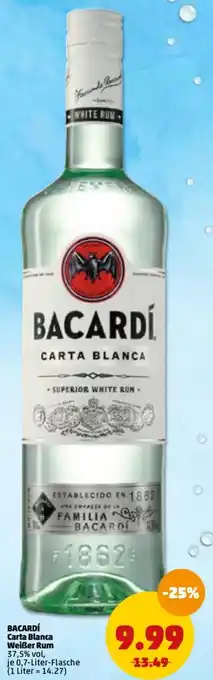 PENNY Bacardi Carta Blanca Weiẞer Rum Angebot