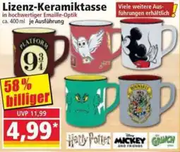 Norma Lizenz-Keramiktasse Angebot