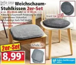 Norma bella casa Weichschaum Stuhlkissen 2er-Set Angebot