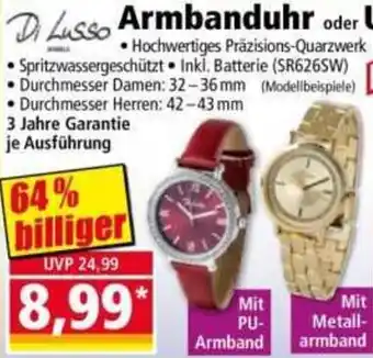 Norma Di Lusso Armbanduhr Angebot