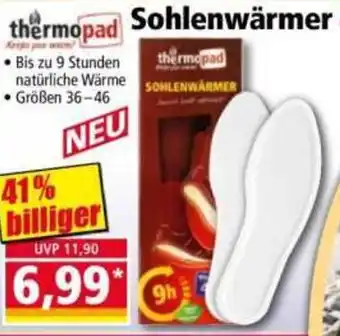 Norma thermopad Sohlenwärmer 4 Paar Angebot