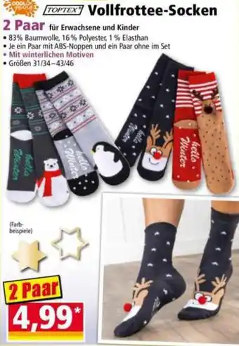 Norma TOPTEX Vollfrottee-Socken Angebot