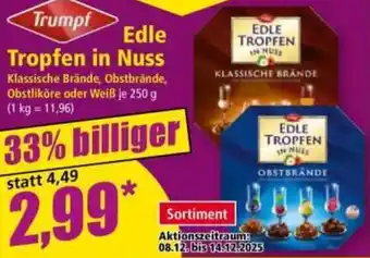 Norma Trumpf Edle Tropfen in Nuss Angebot