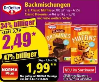 Norma Dr. Oetker Backmischungen Angebot