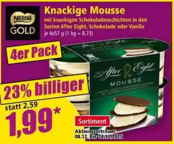 Norma Nestle Gold Knackige Mousse Angebot