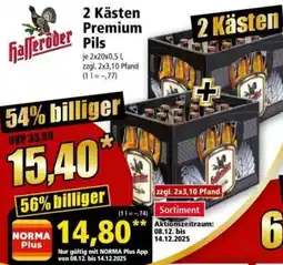 Norma Hasseröder Premium Pils Angebot