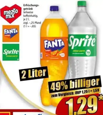 Norma Mezzo mix, Fanta, Sprite Erfrischungsgetränk Angebot