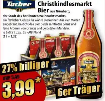 Norma Tucher Christkindlesmarkt Bier Angebot