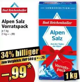 Norma Bad Reichenhaller Alpen Salz Vorratspack Angebot