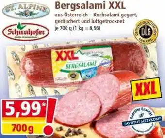 Norma ST. ALPINE Bergsalami XXL Angebot