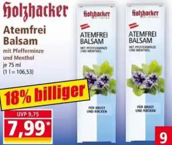 Norma Holzhacker Atemfrei Balsam Angebot