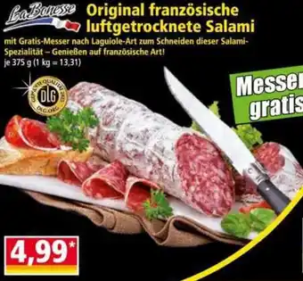 Norma La Bonesse Original französische luftgetrocknete Salami Angebot