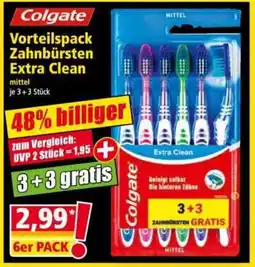 Norma Colgate Vorteilspack Zahnbürsten Extra Clean Angebot