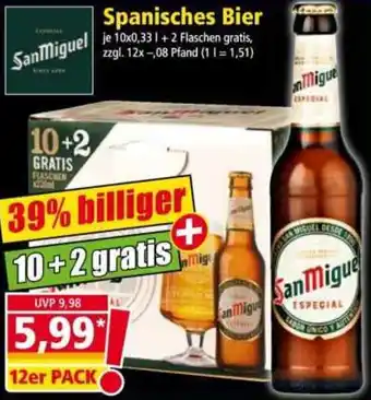 Norma SanMiguel Spanisches Bier Angebot