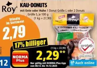 Norma Roy Kau-donuts Angebot