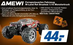 expert Techno Land AMEWI Ferngesteuertes Fahrzeug M-Land Rot Brushed 1:16 Monstertruck Angebot