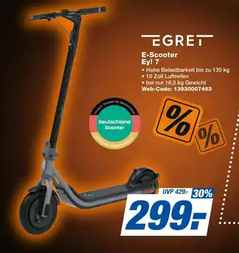 expert Techno Land EGRET E-Scooter Ey! 7 Angebot