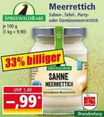 Norma SPREEWALDRABE Meerrettich Angebot