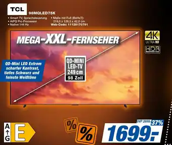 expert Techno Land TCL 98MQLED75K Angebot
