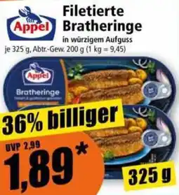 Norma Appel Filetierte Bratheringe Angebot