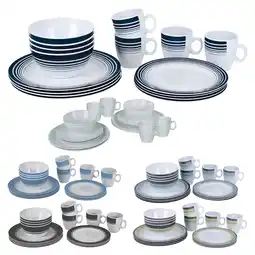 Netto Marken-Discount BO-CAMP Melamin Geschirr Set 16tlg - Camping Essgeschirr Reise Picknick Teller Variante: Grau Angebot
