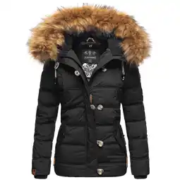 Netto Marken-Discount NAVAHOO Damen Stylische Winterjacke Steppjacke mit Kunstpelz Kapuze Zoja Angebot