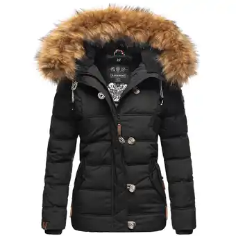 Netto Marken-Discount NAVAHOO Damen Stylische Winterjacke Steppjacke mit Kunstpelz Kapuze Zoja Angebot