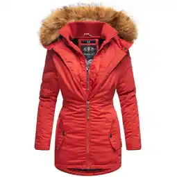Netto Marken-Discount MARIKOO Damen Eleganter Wintermantel Kurzmantel mit Kunstfellkapuze Sanakoo Angebot