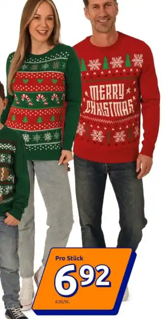 Action Weihnachtspullover für Herren oder Damen Angebot