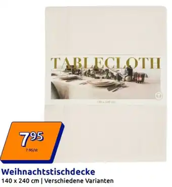 Action Weihnachtstischdecke Angebot