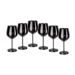 Netto Marken-Discount Echtwerk Weingläser Set 6tlg aus Edelstahl - sw Angebot