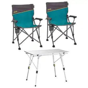 Netto Marken-Discount UQUIP Campingmöbel Set Bloody Camping Garnitur 1x Campingtisch 2x Campingstuhl Angebot