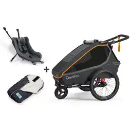 Netto Marken-Discount Qeridoo Fahrradanhänger Kidgoo 2 FIDLOCK Edition Baby Winter Set Angebot