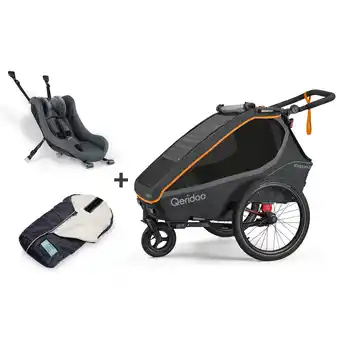 Netto Marken-Discount Qeridoo Fahrradanhänger Kidgoo 2 FIDLOCK Edition Baby Winter Set Angebot