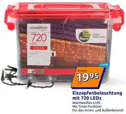Action Eiszapfenbeleuchtung mit 720 LEDs Angebot