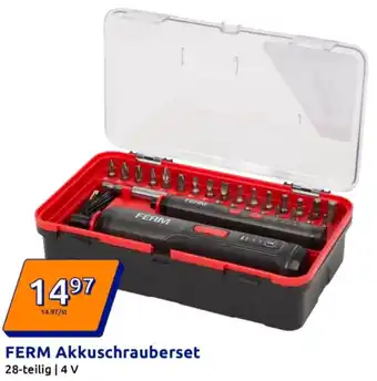 Action FERM Akkuschrauberset Angebot