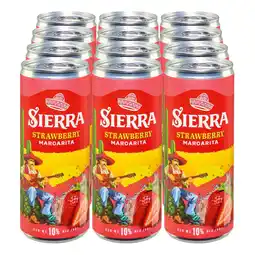Netto Marken-Discount Sierra Strawberry Margarita 10 % Vol 0,25 Liter, 12er Pack Angebot