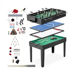 Netto Marken-Discount tectake Multifunktionaler Spieltisch, 15in1, strapazierfähiges MDF, 125 x 123 x 83 cm Angebot