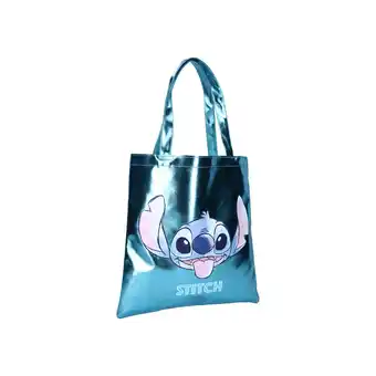 Netto Marken-Discount Disney Stitch Shopper Metallic Moves Modische Tasche 37x36 cm aus PU Angebot
