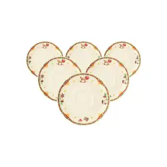 Netto Marken-Discount Seltmann Weiden Kombi-Untertassen Marieluise Weihnachtsnostalgie ø 15 cm 6er Set Angebot