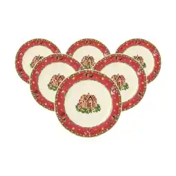 Netto Marken-Discount Seltmann Weiden Frühstücksteller Marieluise Weihnachtsnostalgie ø 20 cm 6er Set Angebot