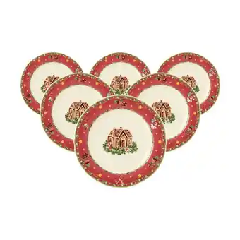 Netto Marken-Discount Seltmann Weiden Frühstücksteller Marieluise Weihnachtsnostalgie ø 20 cm 6er Set Angebot