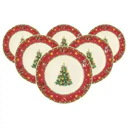 Netto Marken-Discount Seltmann Weiden Speiseteller Marieluise Weihnachtsnostalgie ø 25 cm 6er Set Angebot