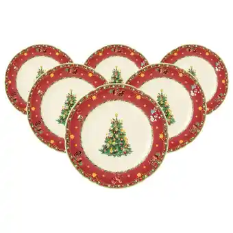 Netto Marken-Discount Seltmann Weiden Speiseteller Marieluise Weihnachtsnostalgie ø 25 cm 6er Set Angebot