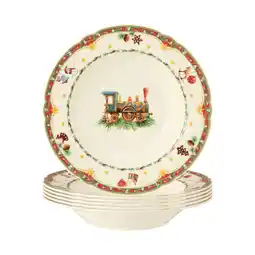 Netto Marken-Discount Seltmann Weiden Suppenteller Marieluise Weihnachtsnostalgie ø 23 cm 6er Set Angebot